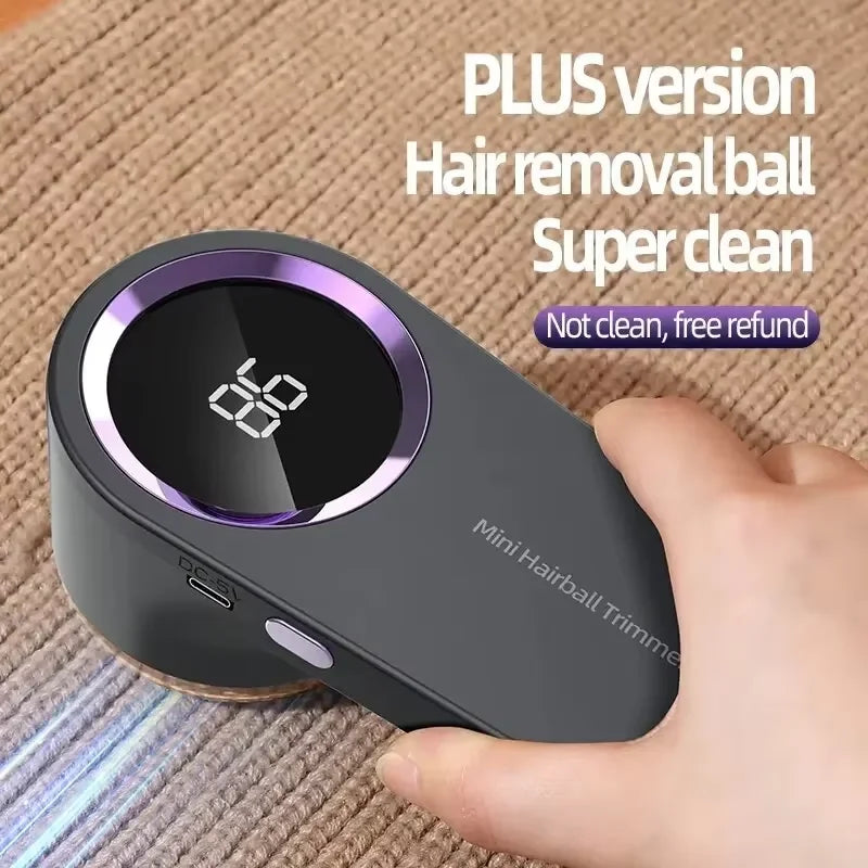 HOMEFISH LED Digital Electric Lint Remover USB Rechargeable Fabric Shaver for Sweater Clothing Pellet Fluff Remover Dropshipping