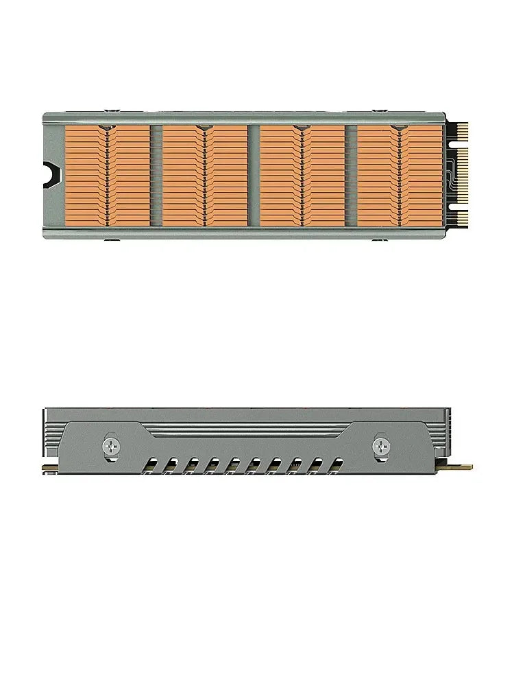 TEUCER M.2 NVME SSD High Performance Heatsink, Copper Fins with Aluminum Frame Passive Heat Sinks with Thermal Pad