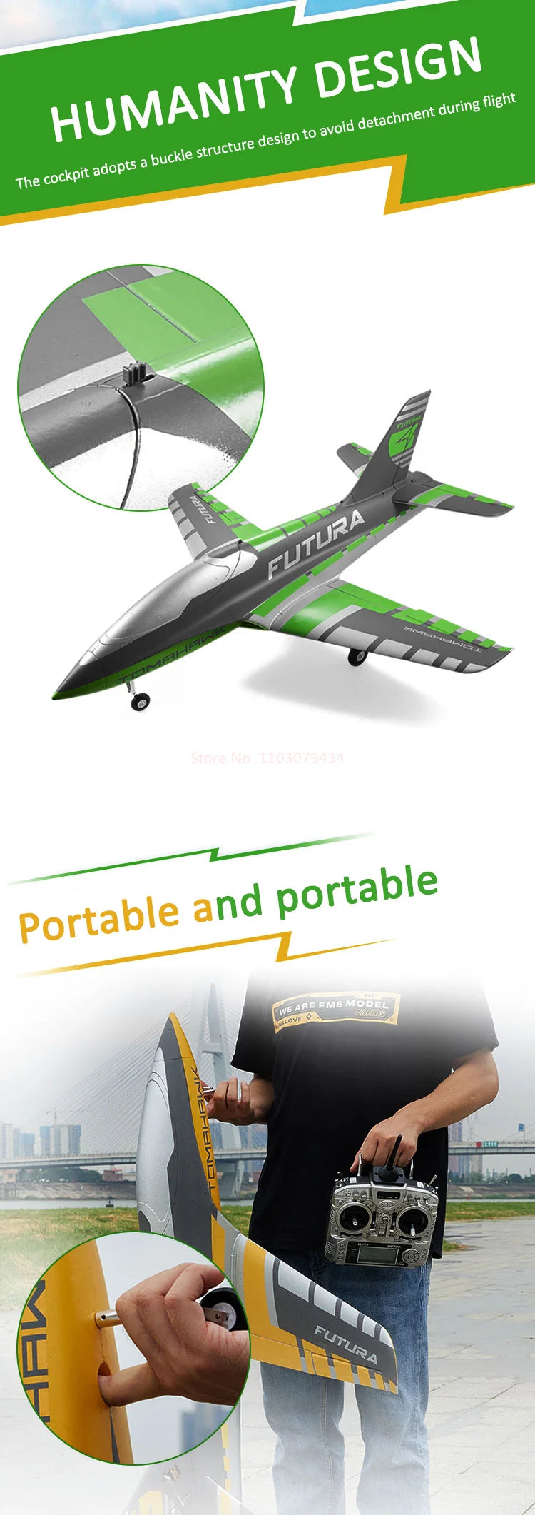 FMS RC Airplane 64mm Futura Tomahawk With Flaps Sport Trainer Ducted Fan EDF Jet 3 Color Model Hobby Plane Aircraft Avion PNP