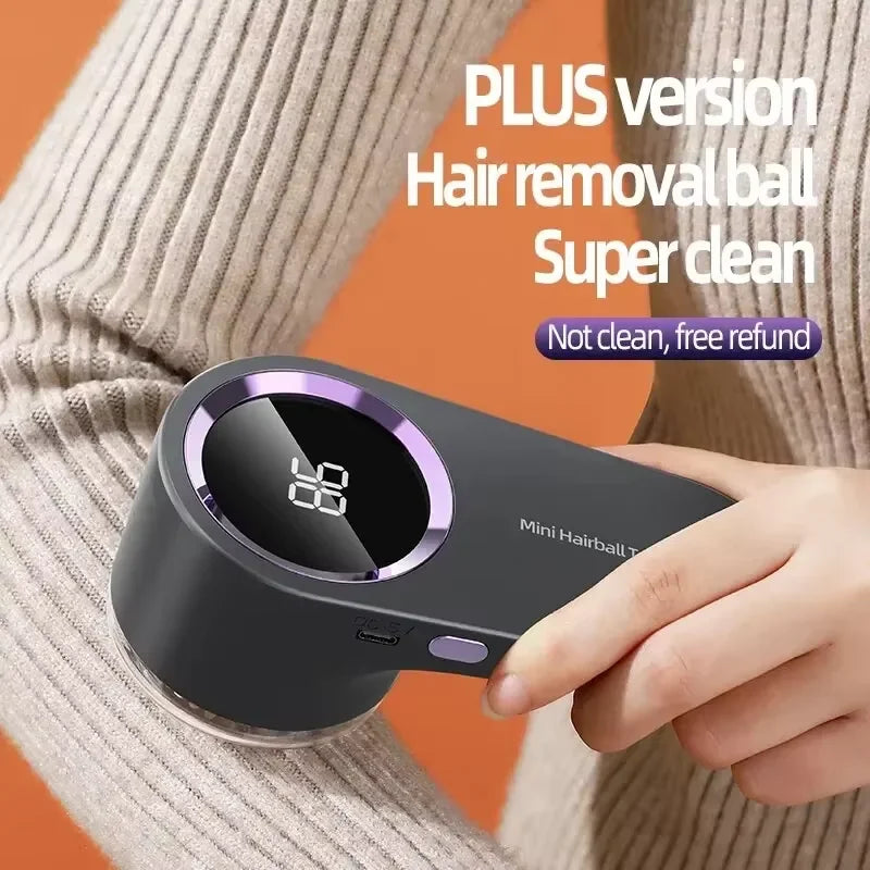 HOMEFISH LED Digital Electric Lint Remover USB Rechargeable Fabric Shaver for Sweater Clothing Pellet Fluff Remover Dropshipping