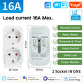 TNCE Tuya Wifi/Zigbee3.0 Smart Socket EU Plug 16/20A Power Monitor Remote Control Smart Life APP Remote Control Alexa