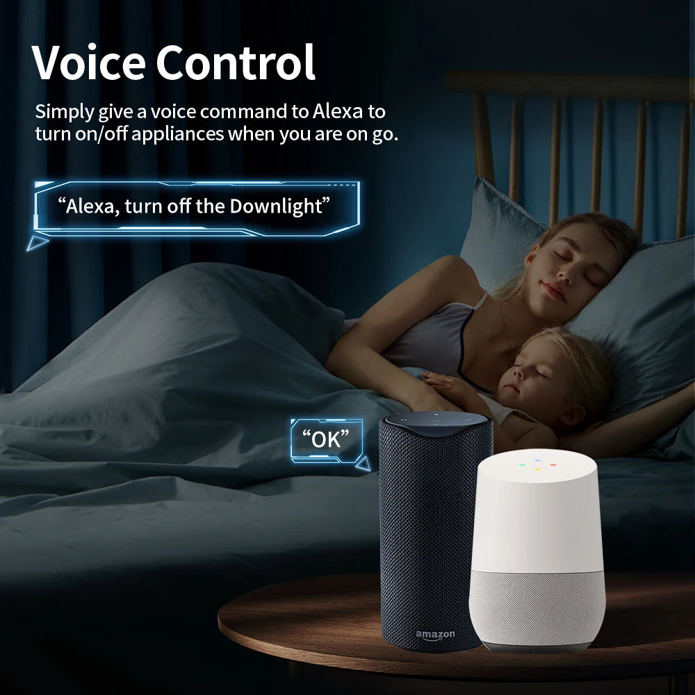 TNCE Tuya Wifi/Zigbee3.0 Smart Socket EU Plug 16/20A Power Monitor Remote Control Smart Life APP Remote Control Alexa