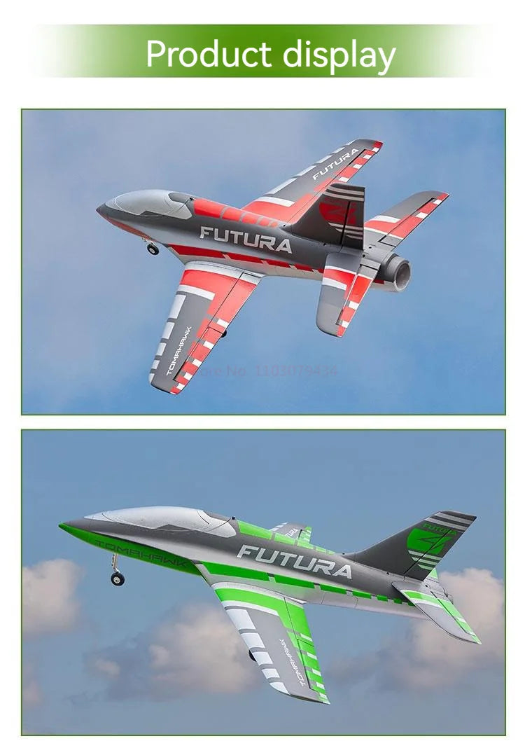 FMS RC Airplane 64mm Futura Tomahawk With Flaps Sport Trainer Ducted Fan EDF Jet 3 Color Model Hobby Plane Aircraft Avion PNP