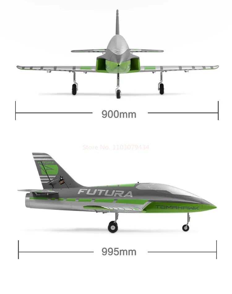 FMS RC Airplane 64mm Futura Tomahawk With Flaps Sport Trainer Ducted Fan EDF Jet 3 Color Model Hobby Plane Aircraft Avion PNP