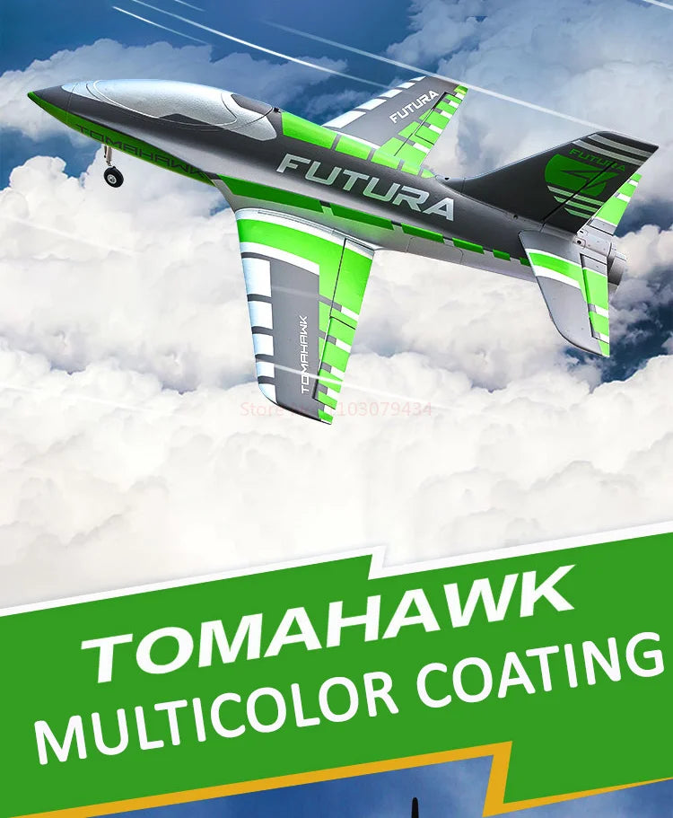 FMS RC Airplane 64mm Futura Tomahawk With Flaps Sport Trainer Ducted Fan EDF Jet 3 Color Model Hobby Plane Aircraft Avion PNP